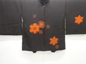 華紋模様刺繍一つ紋絵羽織